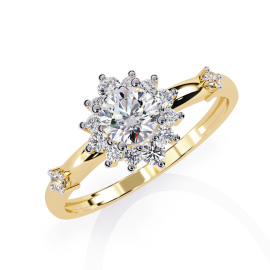 Crimson Luxe Cocktail Ring