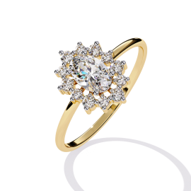 Moonlit Grace Cocktail Ring