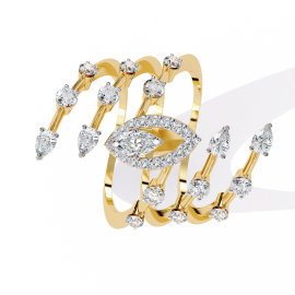 Golden Muse Cocktail Ring