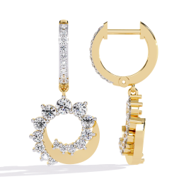 1 Ct Glowveil Round Hoops