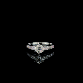 Oval Diamond Solitaire