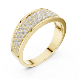 Hammered Metal Band with Matte Finish