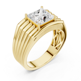 Dual Tone Brushed Tungsten Ring
