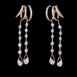 Golden Aura Drop Hoops
