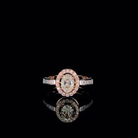 Oval Vintage Ring as Pendant