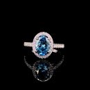 Aqua Gemstone Ring